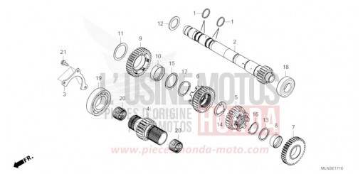 TRANSMISSION (MAINSHAFT) (DCT) CRF1100DR de 2024